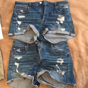 American eagle high rise shorties